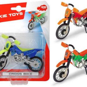 DICKIE Motocykl Cross Bike se stojánkem motorka krosová volný chod 3 barvy