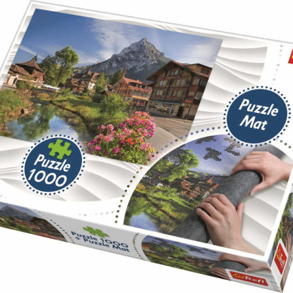 TREFL PUZZLE Alpy foto 68x48cm 1000 dílků skládačka s rolovací podložkou