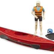 BRUDER 63155 Bworld set loď kajak + figurka ženy do vody