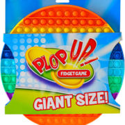 Hra Pop It antistresová Bubble Pops Mega 30cm XXL 170 bublin silikon kruh duhový