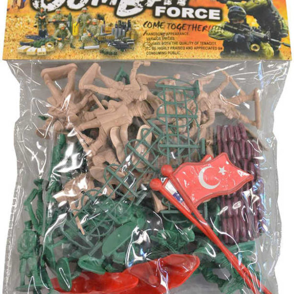 Vojáci army herní set plastové figurky vojenské s doplňky v sáčku