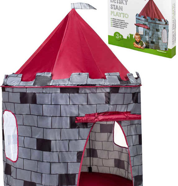 CARERO Stan dětský rytířský hrad 105x125cm v krabici