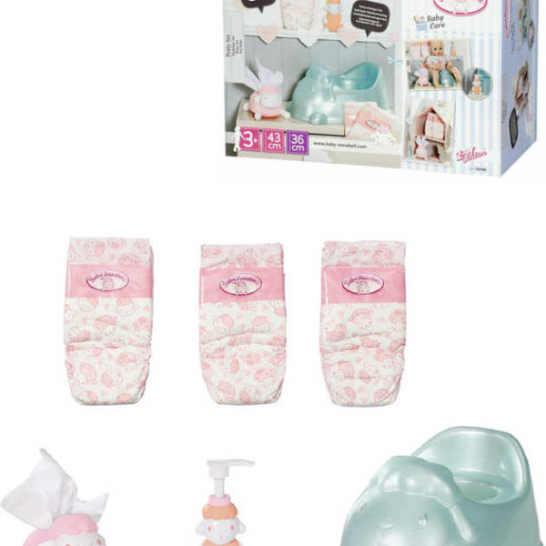 ZAPF BABY ANNABELL Set nočník s plenkami a doplňky pro panenku miminko