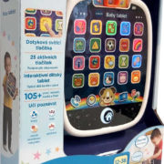 Vtech Baby tablet interaktivní naučný na baterie Světlo Zvuk CZ plast