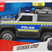 DICKIE Auto SUV Policie 30cm volný chod set s robotem na baterie Světlo Zvuk