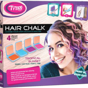 Křídy dětské na vlasy tropické barevné Tropical set 4ks v krabici