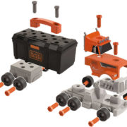 SMOBY Black and Decker auto šroubovací kamion s boxem s dětským nářadím 2v1