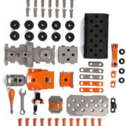 SMOBY Black and Decker auto šroubovací kamion s boxem s dětským nářadím 2v1