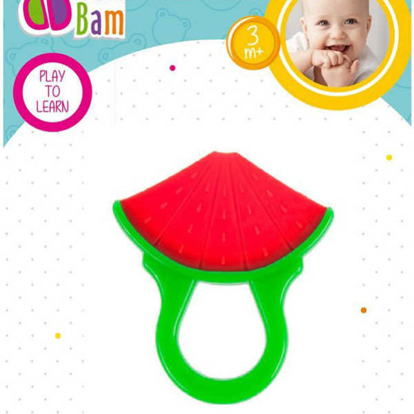 BAM BAM Baby kousátko meloun 8cm pro miminko na kartě