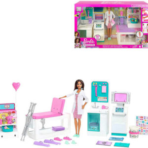 MATTEL BRB Klinika 1.pomoci herní set panenka Barbie doktorka s doplňky