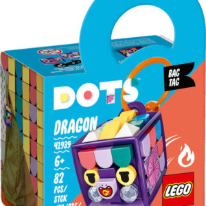 LEGO DOTS Ozdoba na tašku dráček 41939 STAVEBNICE