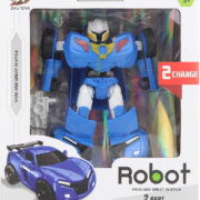 Robot sportovní auto s transformací 2v1 transrobot 15cm plast 2 barvy