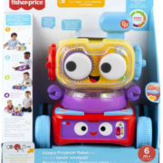 FISHER PRICE Baby Robot mluvící s aktivitami 4v1 na baterie Světlo Zvuk