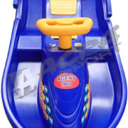 PLASTKON Boby řiditelné s volantem Snowboat 007 Modrý plast