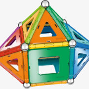 GEOMAG Rainbow 72 dílků duhová magnetická STAVEBNICE