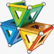 GEOMAG Rainbow 72 dílků duhová magnetická STAVEBNICE