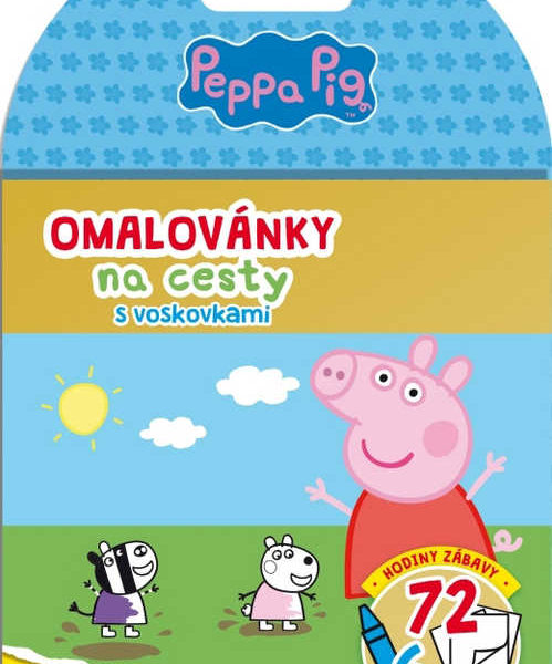 JIRI MODELS Omalovánky na cesty Peppa Pig set s voskovkami a držátkem
