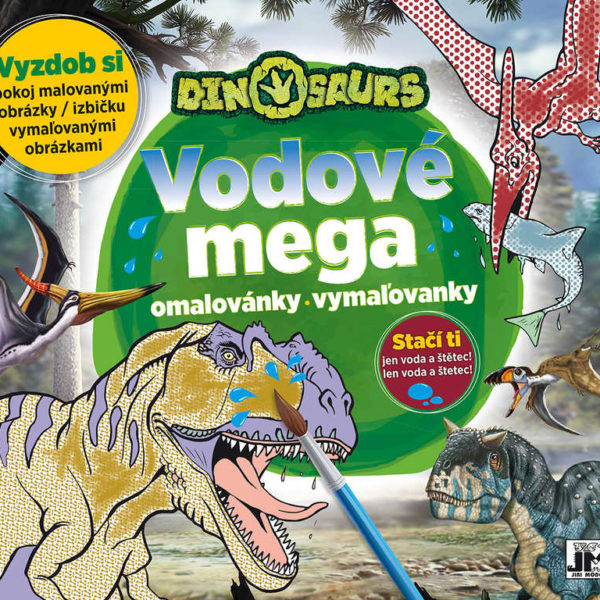 JIRI MODELS Mega omalovánky vodové Dinosauři