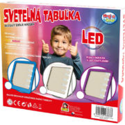 Tabulka světelná kreslicí set s fixy a hadříkem na baterie LED Světlo 3 barvy