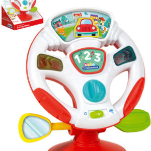 CLEMENTONI Baby volant interaktivní s přísavkou na baterie LED Světlo Zvuk