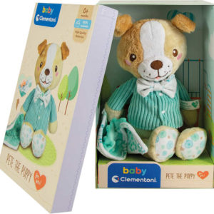 CLEMENTONI PLYŠ Baby můj první pejsek 28cm v dárkové krabici pro miminko