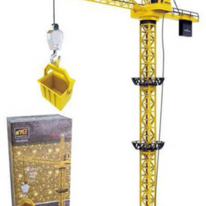 Stavební jeřáb 128cm ovládání na kabel set s doplňky na baterie Světlo