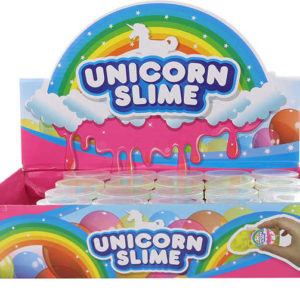 Sliz Unicorn s jednorožcem v plastovém kelímku 4 barvy
