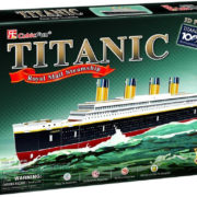 PUZZLE 3D Stavebnice model Titanic 35 dílků skládačka v krabici karton