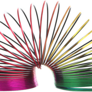 Pružina duhová metalická spirála magická v krabici plast