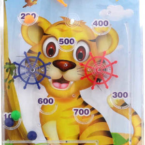 Hra Tivoli pinball s kuličkovým bludištěm 2v1 zvířátka 4 druhy plast