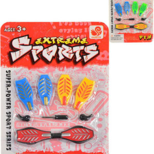 Skateboard prstový 9cm šroubovací set s nástrojem na kartě různé barvy plast