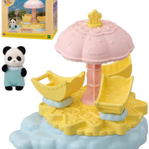 Sylvanian Families herní set panda Pookie + hvězdný kolotoč v krabici