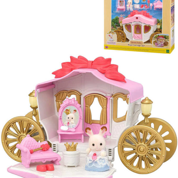 Sylvanian Families herní set králičí princezna + královský kočár s doplňky