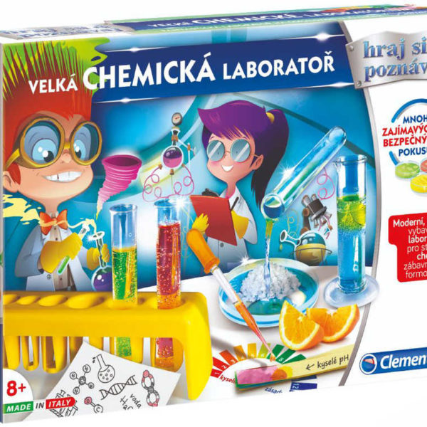 CLEMENTONI Malý chemik velká dětská chemická laboratoř kreativní set