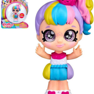 KINDI KIDS Minis Panenka mini Rainbow Kate 9cm kývá hlavou velké oči