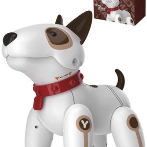RC Robo pejsek 22cm na vysílačku tančí zpívá na baterie Světlo Zvuk plast
