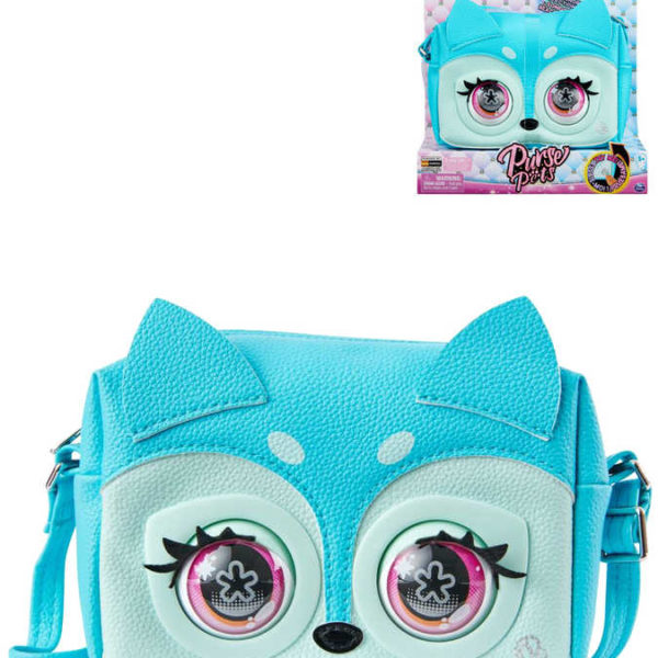 SPIN MASTER Purse Pets Kabelka interaktivní liška velké oči mrká na baterie Zvuk