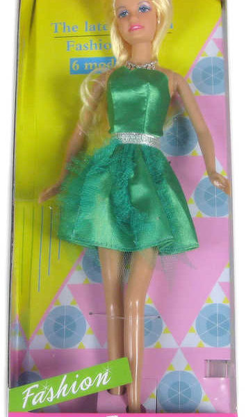 Panenka Defa Lucy koktejlové fashion šaty zelené v krabici