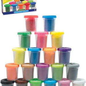 MAC TOYS Modelína veselá barevná sada 20 kelímků 1700g v krabici