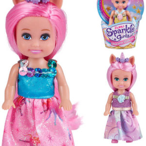 Sparkle Girlz panenka malá víla s růžkem 12cm jednorožec v kornoutu 4 druhy