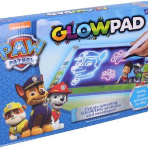 Tabulka kreslící Tlapková Patrola set se 2 fixy a hadříkem na baterie Světlo