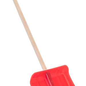DŘEVO Lopata pro děti na sníh 87cm hráblo červené plast/dřevo