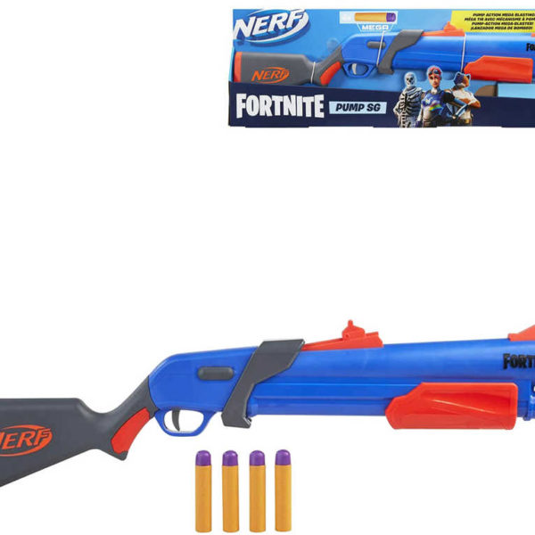 HASBRO NERF Fortnite Pump SG set blaster + 4 šipky Nerf Mega