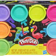 HASBRO PLAY-DOH Modelína neonová set 8ks kelímků 448g