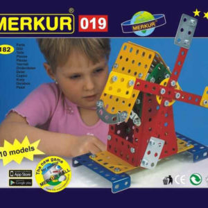 MERKUR M 019 Větrný mlýn 183 dílků *KOVOVÁ STAVEBNICE*