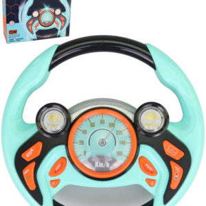 Volant zábavný 22cm funkční malý řidič na baterie Světlo Zvuk