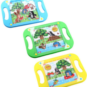 Hra kuličkové bludiště velké 20x15cm KRTEK (Krteček) 3 druhy plast