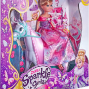 Sparkle Girlz Herní set panenka princezna 28cm s koněm plast v krabici