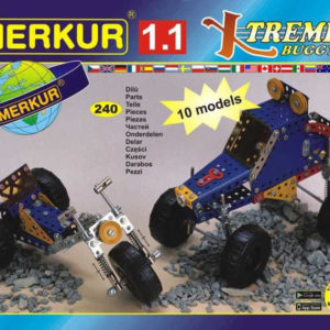 MERKUR 1.1 Extreme Buggy auta 240 dílků *KOVOVÁ STAVEBNICE*