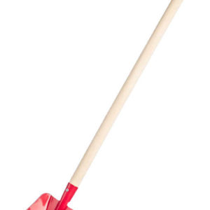 DŘEVO Lopata dětská červená s násadou 80cm kov *DŘEVĚNÉ HRAČKY*